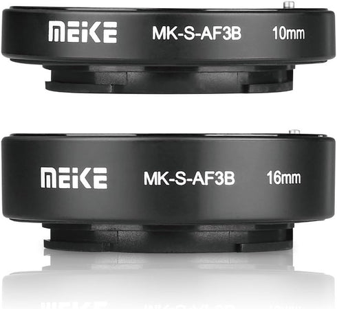 Meike MK-S-AF3B Auto Focus Extension Tube - 10mm 16mm for Sony A7 A7M2 NEX 3 NEX 5 NEX 6 A6600 A5000 A6000 A6100 A6300