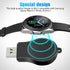 Portable USB Wireless Charger Keychain for Samsung Galaxy Watch 8 7 6 5 Accessories (Black)