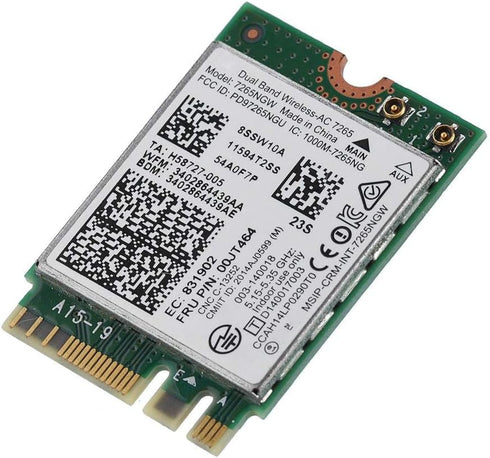 AC 7265 Network Adapter, Dual Band 2.4G/5Ghz Bluetooth Network Card, NGFF M2 Interface, 802.11 a/b/g/n/ac