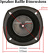 HiQltyla 4" 4" (Pack 2) Speaker Baffle, Suitable for DIY Bookshelf Speaker Home Audio Systems or Car Speaker Systems