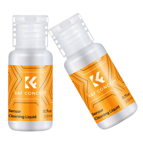 K&F CONCEPT 20ML*2 Camera Cleaning Solution, Microfiber Lens Cleaner Care Kit, Non-Flammable Camera Lens