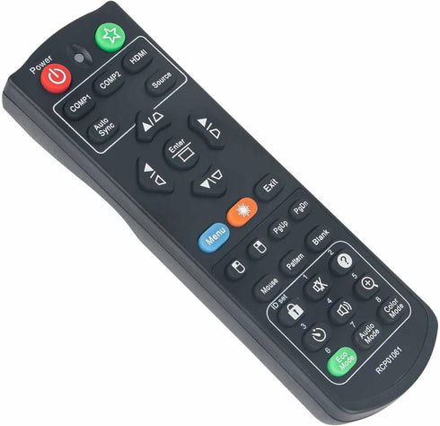 RCP01061 Replacement Remote Compatible with ViewSonic DLP Projector Models PJD5151, PJD5153, PJD5250, and More