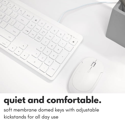 Macally 22 USB C Wired Keyboard for Mac (USB C + USB A) Full Size Keyboard with Shortcuts, Quiet Typing, for MacBook
