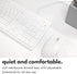 Macally 22 USB C Wired Keyboard for Mac (USB C + USB A) Full Size Keyboard with Shortcuts, Quiet Typing, for MacBook
