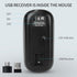 KBCASE LED Wireless Mouse, Slim Silent 2.4G Rechargeable for Laptop, MacBook, iPad, Chromebook, USB & Type-C Receiver