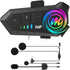 Moman Motorcycle Helmet Headset, H4 Plus Single Use Headphone, Motorbike Helmet Speaker Wireless 5.3 with AI Voice