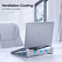 Aluminum Laptop Stand for Desk, Ergonomic Riser, Compatible with MacBook Pro/Air, Dell, HP, Lenovo, 10-17.3'' (Silver)