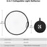 K&F CONCEPT 5-in-1 22"(60cm) Light Reflector with Grip Photography Diffuser Collapsible Portable for Studio and Outdoor