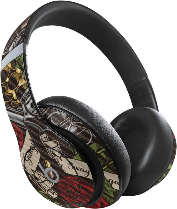 MightySkins Carbon Fiber Skin Compatible with Beats Studio Pro - Gangster Life, Protective Durable Textured Finish