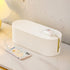 FABROK Small Cable Management Box with 10 Cable Ties, Organizer Box for Power Strips, Surge Protectors, Chargers, Wires