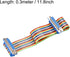 uxcell IDC Rainbow Wire Flat Ribbon Cable - DB25 Female to DB25 Female Connector, 2.54mm Pitch, 11.8inch Length