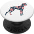Boxer PopSockets Dog Love Floral Roses Pattern Graphic Swappable Grip for Phones & Tablets