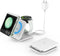 Fast Wireless Charger for Samsung, 2 in 1 Foldable Travel Charging Station for Galaxy Z Flip 6/5/4 and Motorola Razr+