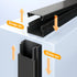 Delamu 157in 10XL15.7 W0.95 H0.55in, Cable Hider, Cord Hider Wall for Wall Mounted TV, Wire Hider Kit, Paintable Cable