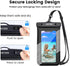 Waterproof Phone Pouch 2pcs (S+L), IPX8 Floating Case for iPhone 15 14 Pro 13 12, Samsung S24 S23 S22, White