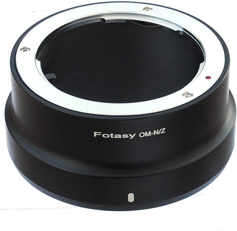Fotasy Olympus OM Lens to Nikkor Z Mount Adapter, Fits Olympus OM Classic Manual Lens, Compatible with Nikon Z Cameras