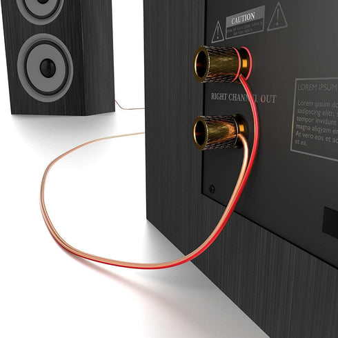 KabelDirekt Pure Copper Stereo Audio Speaker Wire & Cable, 14 AWG Gauge, 50 feet, Made in Germany for HiFi Speakers
