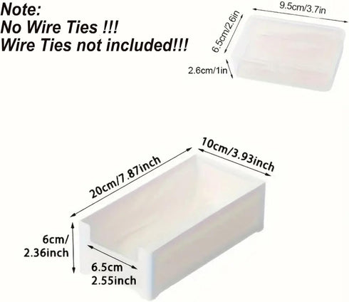 MAKABAKA 7 Cable Organizer Storage Box with Wire Ties,Desktop Cable Management Box with Switch, Power Cord Organizer