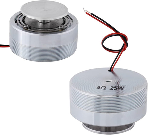 Vibration Speaker, 50mm All Frequency Resonance Speaker Vibration Strong Bass Louderspeaker for Computer Laptop MP3 MP4 CD Mobile Phone Sound Playback Sound Expand(4O 25W)