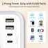 NTONPOWER 15 FT Extension Cord, 1875W Two Prong to Three Prong Adapter, 4 USB Ports, Surge Protector for Old House
