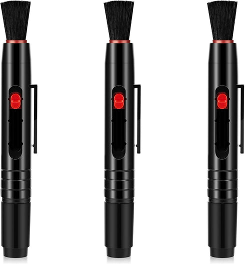 3 Pieces Multifunction Lens Cleaning Pen Brush, Camera Screen Cleaning Pen for SLR, Telescope, Magnifying Glass, Phone
