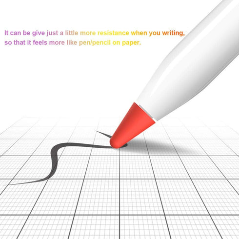 JanCalm Cover,(10 1st (2nd (10 Pack) for Apple Pencil Tips Colors) Premium Silicone Slim Lightweight Thin Protective