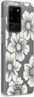 Kate Spade New York Protective Hardshell Case (1-PC Comold) for Samsung Large - Hollyhock Floral Clear/Cream with Stones