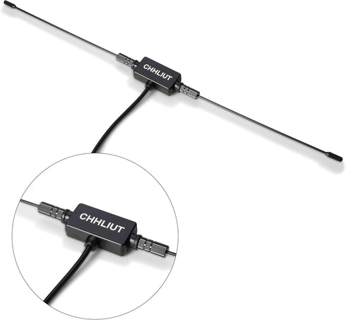 CHHLIUT 75 16ft, Universal FM Radio Dipole Antenna, Ohm, Screw F Male Plug for Home AV Audio Stereo Receiver Indoor