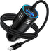 Type C Car Charger Adapter Plug USB C 48W Cigarette Lighter USB Charger + USB C Cable 3FT Super Fast Charging for Moto G