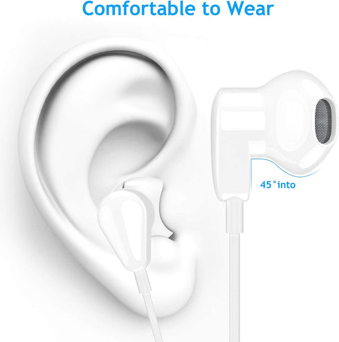 USB C Headphones for Galaxy S24 S23 S22 A54 A53 Z Fold 5 6 - Type C Earphones with Microphone and Noise Canceling for