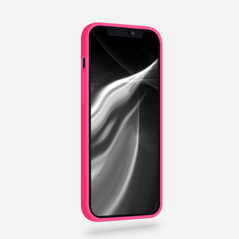 kwmobile Soft Slim Case for Apple iPhone 12 Pro Max - Protective TPU Silicone Cover - Neon Pink