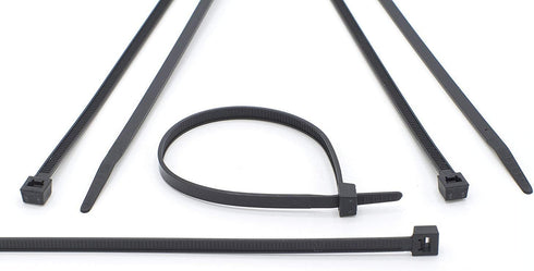 THE CIMPLE CO 14 Inch Black Nylon Zip Ties (Wire, Cable Ties) - Strong, Indoor and Outdoor Rated, 100 Pack
