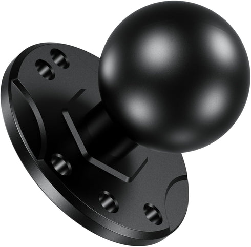 BRCOVAN 1.5'' Ball Mount Base with Aluminum Alloy AMPS Hole Round Plate & 1.5'' TPU Ball Adapter