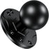BRCOVAN 1.5'' Ball Mount Base with Aluminum Alloy AMPS Hole Round Plate & 1.5'' TPU Ball Adapter