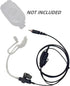 CLP1010e Acoustic Tube Earpiece CLP1080e Radio Ear Piece with Mic PTT Headset Compatible with Motorola UHF 1010e 1080e CLP1040e CLP1083e CLPe446 CLP446e CLP107e CLPe Plus channel Walkie Talkie