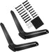 Happyyami 2Pcs Tv Mounting Brackets Stable Tabletop Tv Stand Holder with Non Slip