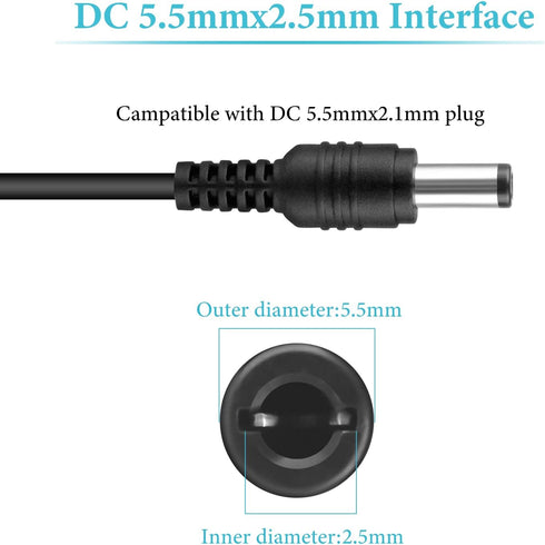 12V 2A Power Supply AC Adapter, Slim Design AC DC Switching Adapter for DC12V Security CCTV Camera