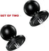BRCOVAN 2 Pack Aluminum Alloy 1'' Ball Adapter with 1/4"-20 Threaded Stud for Action Camera & Camcorder Compatible with