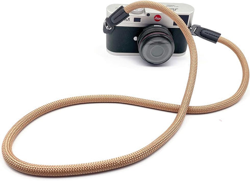 Camera Strap Vintage 100cm Nylon Climbing Rope Neck Shoulder Strap for Micro Single and DSLR Cameras (Brown)