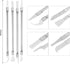 uxcell 8in1 Set Electronics Repair Tool for Curved Screen, 304 Stainless Steel Pry Bar Disassemble Removing Set