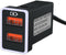 Car Charger QC3.0 Fast Charge, Dual USB Port Socket for Toyota, with LED Light Show, Compatible with Smartphones