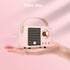 Retro Bluetooth Speaker, Wireless Vintage Small Speaker, Hands-Free Call,400mA Battery,TF Card,Aux Line, Portable Speaker for iOS Android Smartphone Home Office Gift Ideas Pink