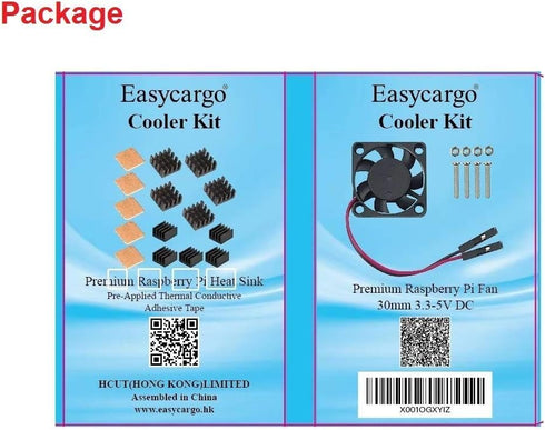 Easycargo Laptop M.2 Heatsink Kit, Copper Heat Sink + Thermal Pad 1mm 0.5mm for Cooling M.2 2280 SSD (4-pack)