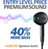 LUDOS FEROX Wired Earbuds, In-Ear Headphones with Microphone, Noise Isolation, Corded for 3.5mm Jack, Ear Buds for