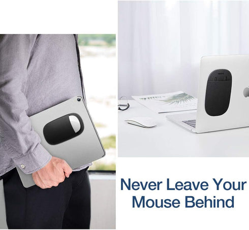 ESR Slim Mouse Holder, Case for Magic Mouse with Reusable Adhesive, Compact Pouch/Carrying Sleeve, Black
