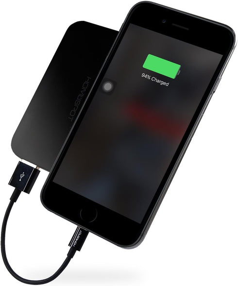 HomeSpot 8pin Cable Fast Charging USB Power Charge & Sync Cable for Smartphones & Tablets, Black 1 Pack