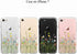 Unov Case for iPhone SE (2022), iPhone SE (2020), iPhone 8, iPhone 7, Clear with Embossed Floral Pattern, TPU Soft
