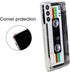 FAteam Shockproof Case for Galaxy S21 5G - Scratchproof TPU Soft Bumper Retro Cassette Tape Compatible with Samsung