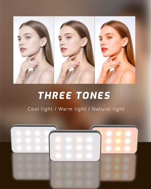 DUIDESHI Portable Selfie Light for iPhone: Rechargeable Phone Fill Lights, Ring Light for Camera Picture, Makeup Photo