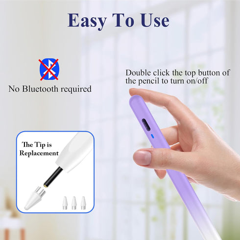 CMARS A9/A9+, Stylus Pen for Android/Samsung POM Tip Phone Pencil with Magnetic, Rechargeable Fine Point Tablet Pencil